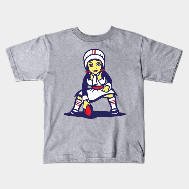 Patricia Patriot Kids T-Shirt by Carl Cordes